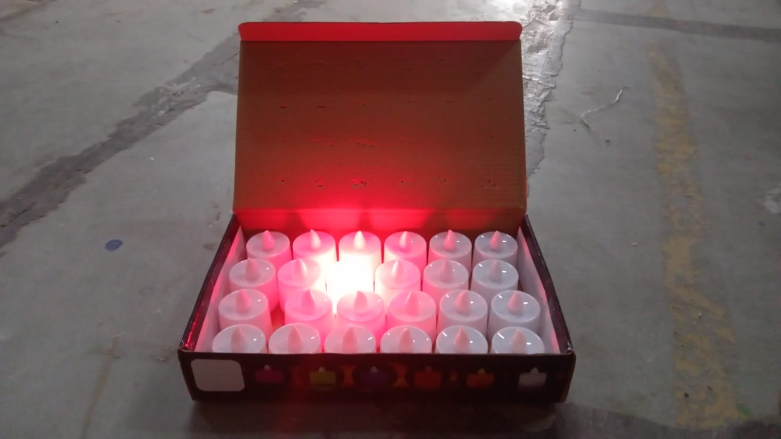 6633 Red Flameless LED Tealights, Smokeless Plastic Decorative Candles - Led Tea Light Candle For Home Decoration (Pack Of 24) DeoDap 6633 Red Flameless LED Tealights, Smokeless Plastic Decorative Candles - Led Tea Light Candle For Home Decoration (Pack Of 24) DeoDap